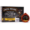 JAVA HOUSE Cold Brew Coffee, Colombian Medium Roast Coffee Concentrate Liquid Pods - 1.35 Fluid Ounces (6 Count) Enjoy Hot Or Iced…