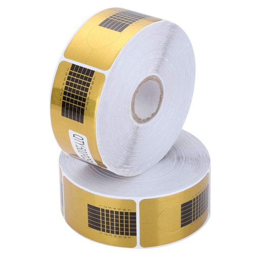 500 Pcs Nail Forms for Acrylic/Polygel Nails, Nail Extension Forms Guide Stickers Nail Paper Form...