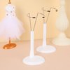 Gadpiparty 2Pcs Doll Support Stand Holder Portable Figures Doll Bear Toy Adjustable Organizer Display Rack Bracket Doll Holder Frame Rack Dolls Accessories (14-20cm, White)