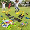 Beby Buty Indoor Outdoor Car Launcher Toys for Kids Boys, Rocket Car Launcher Toys Include 6 Foam Rocket & 2 Car, Ideas 3 4 5 6 Year Old Boys Toys Birthday Gifts, Outdoor Toys for Kids Ages 3-5 4-8