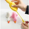 Dhjrefhhd 1Pcs Stress Squeeze Toy Stress Relief Rainbow Duck Hand Fidget Sensory Toy Office Desk Squishy Duck Birthday Goodie Bags Party Favors (Yellow)