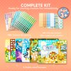 Klever Kits Dot Art Kit for Kids, No Mess Sticker for Toddlers 3-7, Craft Kits, DIY Creative Activity, Travel Toy, Birthday Gifts for Boys Girls (Animal)