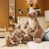 Ruzucoda Plush Kangaroo Stuffed Animals Toys Dolls Gifts for Kids Boys Girls 11 Inches