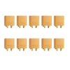 Hengfuntong-Elec 10Pcs 5Pairs Yellow Color XT90Plug Male & Female Gold Plated Pins 4.5mm Bullet Connectors for LiPo Battery Motor ESC. (10Pcs XT90 XT 90 XT-90 M)