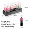 BINGBRUSH 12Pcs Mini Capsule Pills Makeup Lipstick Set,Color Changing Jelly Magic Strawberry Flavor Lip Balm +Matte +Metallic Women Mood Cute Purse Lip Stick