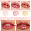 XMXueMei 3PCS Hydrating Lip Glow Oil,Moisturizing Transparent Toot Lip Oil Gloss with Big Brush Head,Tinted Lip Balm Non-sticky Long Lasting Nourishing Plumping Lip Gloss