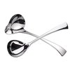 IMEEA Gravy Spoon Mini Gravy Ladle Drizzle Spoon 18/10 Stainless Steel Small Gravy Ladle Spoon for Sauce Serving, Set of 2
