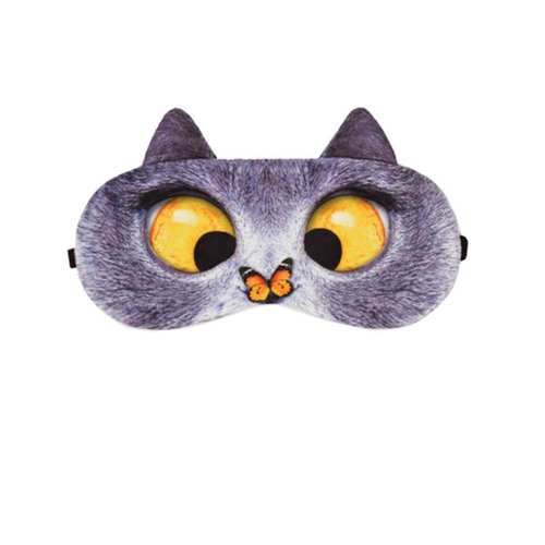 Blocks Light Beauty Cute 3d Sleep Eye Mask Soft Eyeshade for Sleeping & Travel Sleep Mask For A Full Night's Sleep(Butterfly Cat)