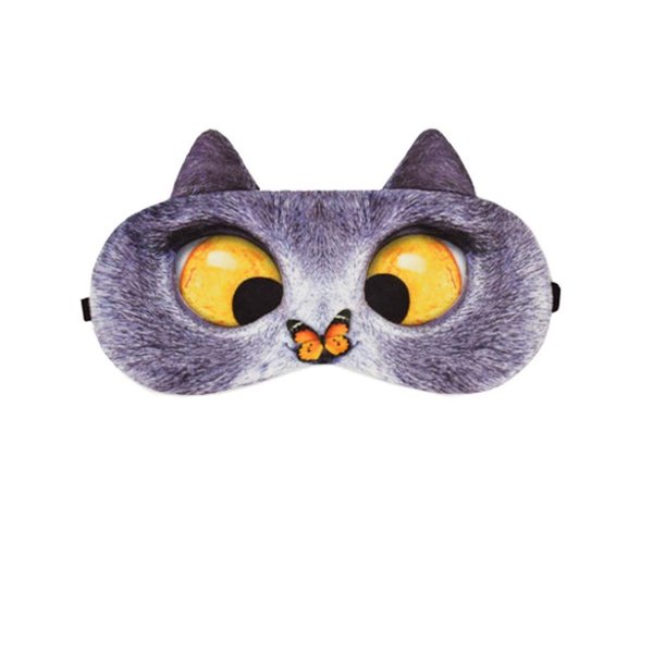 Blocks Light Beauty Cute 3d Sleep Eye Mask Soft Eyeshade for Sleeping & Travel Sleep Mask For A Full Night's Sleep(Butterfly Cat)