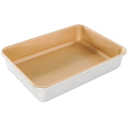 Nordic Ware Naturals Aluminum NonStick 9x13-Inches Cake Pan,Silver