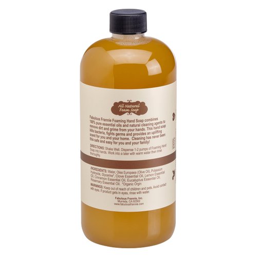 Fabulous Frannie Protect Foaming Hand Soap REFILL Made with All Natural Pure Undiluted Essential Oils 14oz (Pack of 1)