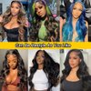 13x6 Body Wave Lace Front Wigs Human Hair Pre Plucked 24 Inch HD Transparent Glueless Lace Frontal Wigs Human Hair with Baby Hair 180% Density Brazilian Body Wave Wigs for Black Women Natural Color