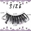Uranian False Eyelashes Natural Look Faux Mink Lashes Fluffy Dramatic Decoration Long Lashes Halloween Costume Fake Eyelashes for Women and Girls(Style 2)