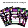 UPNEGE Pool Party Invitations Summer Pool Birthday Invitations with Envelopes Set of 20