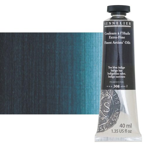 Sennelier Artists Color Oil Paint, 1.35 Fl Oz (Pack of 1), Indigo Hue S2