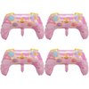 SAMOKA Video Game Balloons,4 PCS 26 Inch Pink Gamer Party Balloons,Gamer Birthday Party Decorations,Video Game Birthday Decorations,Gamer Party Decorations