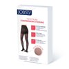 JOBST UltraSheer Diamond Pattern Compression Stockings, 15-20 mmHg, Waist High, Closed Toe, Classic Black, Medium