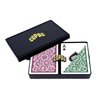 Copag 1546 Design 100% Plastic Playing Cards, Poker Size (Standard) Green/Burgundy (Regular Index, 1 Set)