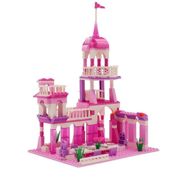 Girls Castle Building Blocks Set Princess Pink Educational Toy for Over 6 Years Old Construction Bricks Toy with （274 PCS）