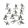 Fun Express Bulk Plastic Army Men, Set of 144 Action Toy Soldiers - Party Favors and Classic Toys