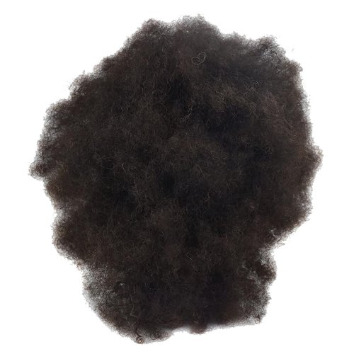 Mannequin Head African with 100% Human Hair Cosmetology Afro Hair Manikin Head for Practice Styling Braiding with Free Clamp (BZT)