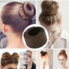 LIDESHUE 4 Pcs Hair Bun Maker, Hair Bun Maker For Women and Kids, Ballet Bun Maker-Easy Bun Hair Tool-Shaper Bun Hair Tool (Black+Dark Brown+Light Brown+Blonde)
