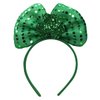 TOOBIT St Patrick's Day Headband Green Bow Hair Bands Bow With Green Shamrock Headband for Women St Patrick's Day Parade Hair Accessories Decoration Party Supplies