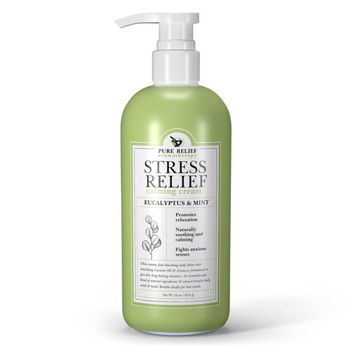 Pure Relief Eucalyptus Body Lotion Herbal Skin Care Stress Relief Lotion For Women | Calming Arnica, Coconut Oil, & Mint Lotion | Aromatherapy Dry Skin Moisturizer & Arnica Bruise Body Cream,16 Oz