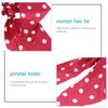 Beaupretty 3pcs Hair Scarf Hair Scrunchies Polka Dot Ribbon Ponytail Scarves with Bow Headdress for Women Girls