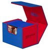 Ultimate Guard Sidewinder Synergy 100+, Deck Box for 100 Double-Sleeved TCG Cards, Blue/Red, Magnetic Closure & Microfiber Inner Lining