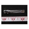 ALL in ONE 50pcs Metal Silver Flat Single Prong Alligator Hair Clips Nickel Free 56mm