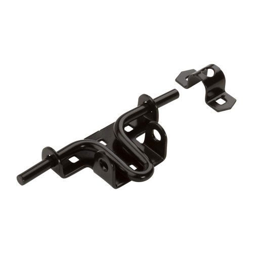 National Hardware N165-506 Slide/Sliding Bolt Door/Gate Latch, Satin Black
