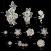 Qililandiy 10 Pcs Beige Mixed Style Embroidery Lace Flower Patches Appliques DIY Sewing Craft for Decoration, Sew On Patches for Repairing and Decorating