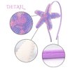 Star Headband Laser Star Glitter Hair Band Starfish Sequin Hair Accessories Girls Women Birthday Seaside Pool Party (Laser Lavender)