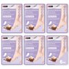 Innerest Original Derma Beauty Foot Mask 6 Pairs Shea Butter Foot Mask Callus Remover Pedicure Supplies