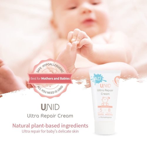 UNID Ultra Repair Cream (100ml), Natural Plant-based Ingredients Soothing, Moisturizing, and Healing. Perfect For Dry Skin Prone to Atopic Dermatitis Or Itching