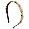 Aileam Headband Diamond Hair Band Baroque Gold Hair Hoop Fashion Metal Hair Accessories for Women and Girls
