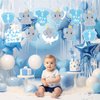 20PCS Elephant Baby Shower Decorations for Boy Baby Boy Shower Decorations First Birthday Decorations for Boy It's a Boy Party Decorations Elephant Kid Birthday Party Supplies