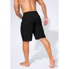 Men's Swim Trunks Quick Dry Board Shorts with Zipper Pockets Beach Shorts Bathing Suits for Men - No Mesh Liner(Black,L)