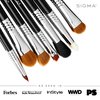 Sigma Beauty Basic Eye Makeup Brush Set – Classic Eye Makeup Brushes with Premium Fibers and Sleek, Durable Handles for Eyeliner, Eyeshadow, & Eyebrows, Includes 7 Black Makeup Brushes