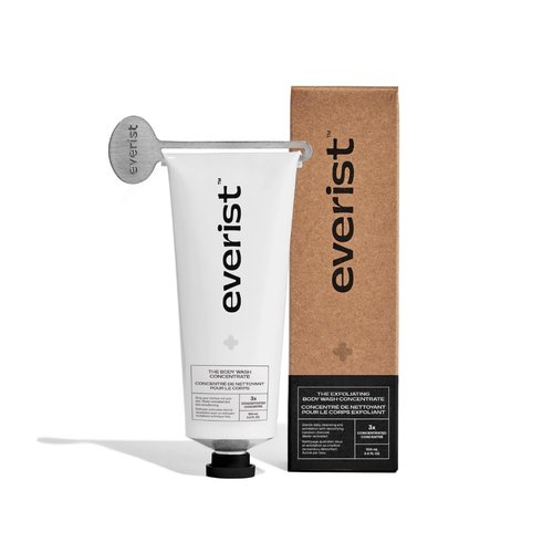Everist The Exfoliating Body Wash Concentrate, Protects Skin Barrier, Aloe Vera, Vegetable Glycerin, Lightly Fragranced 3.4 fl oz, 50+ Washes
