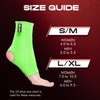 WYOX Ankle Brace and Ankle Wraps Support - Compression Socks for Women and Men, Ankle Compression Socks for Boxing, Muay Thai, Kickboxing, and Gym (Green, L/XL (Women 7.0-10.5/ Men 6.0-9.5))
