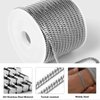 33 Feet Stainless Steel Double Cuban Link Chain Roll, 2.88mm Width 304 Stainless Steel Curb Chains Spool Bulk for Jewelry Making Chain