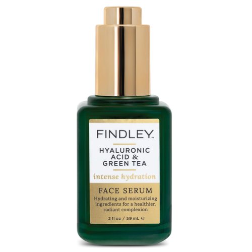 Findley Hyaluronic Acid & Green Tea Intense Hydration Face Serum | Hydrating & Moisturizing | Radiant Complexion (2 Fl Oz)