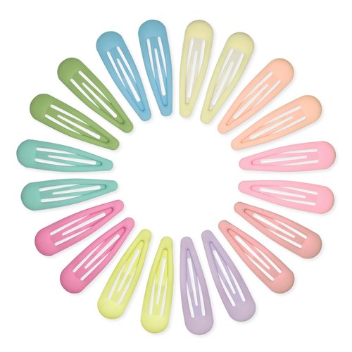 Cptots Small Hair Barrettes For Women No Slips Metal Snap Hair Clips For Thin Hair And Fine Hair,Candy Colors,20 PCS,1.97 x 0.5 Inches