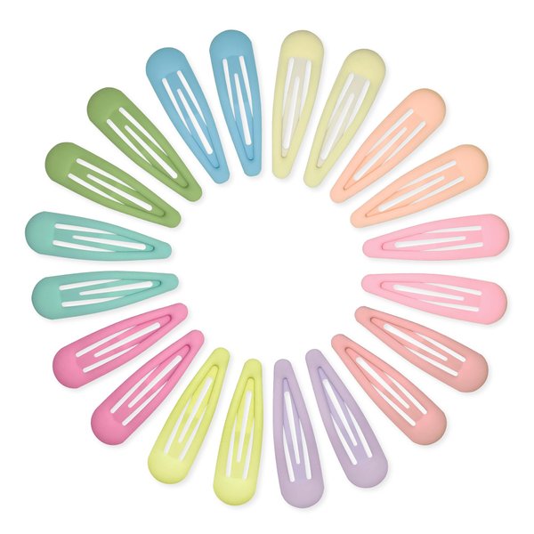 Cptots Small Hair Barrettes For Women No Slips Metal Snap Hair Clips For Thin Hair And Fine Hair,Candy Colors,20 PCS,1.97 x 0.5 Inches