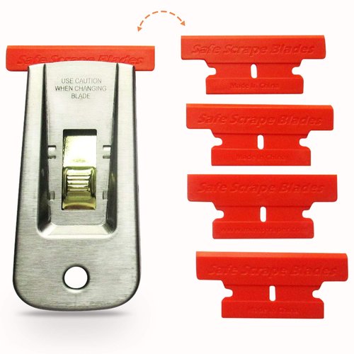 MINISCRAPER® Plastic Razor Blades, T Blade 50% Wider 20 Pack