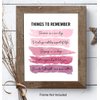 Positive Inspirational Quotes Wall Decor - Uplifting Encouragement Gifts for Women, Girls, Teens, Daughter, BFF, Best Friend - Pink Motivational Wall Art Poster for Home Office, Bedroom, Bathroom