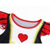 Sukyfecde The Red Queen Costume Girls Princess Dress up Kids Birthday Party Dress Halloween Cosplay Outfits 3t Red