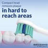 Brushmo Genuine Compact Replacement Toothbrush Heads Compatible with Philips Sonicare HX6023, 8 Pack
